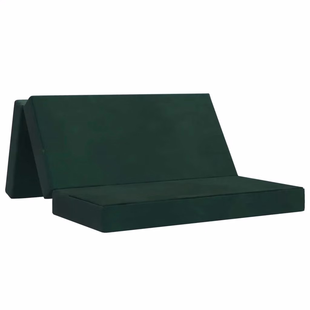 Divano Letto Pieghevole Moderno vidaXL Verde, L/P/H: 140 x 67 x 45 cm – 2