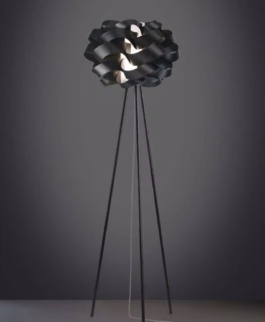 Lampada a piantana treppiedi CLOUD Nero diametro 50x h160 cm