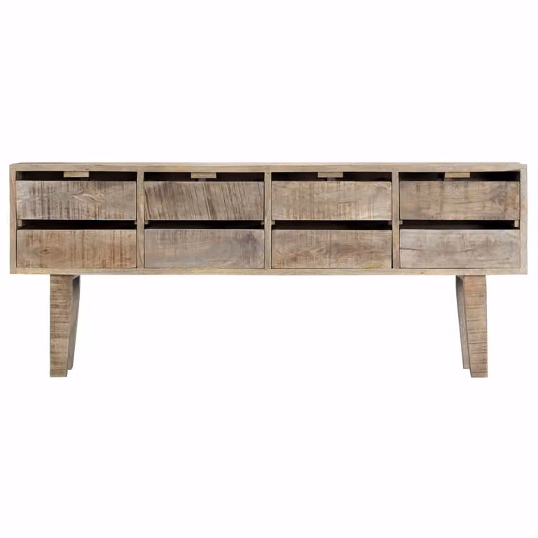 vidaXL Credenza 140×30×60 cm in legno massiccio di mango