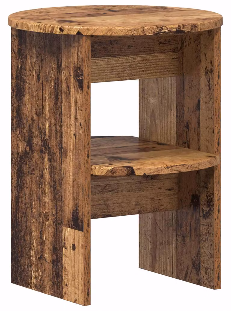Mobile laterale Legno vecchio Ø40 x 50 cm Legno ingegnerizzato