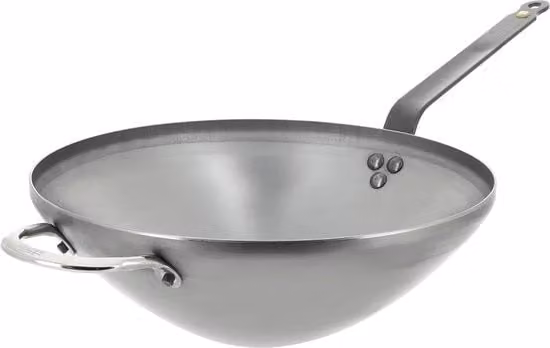 Piatto wok in materiale minerale 32 cm - libero da PFAS, rivestimento antiaderente naturale