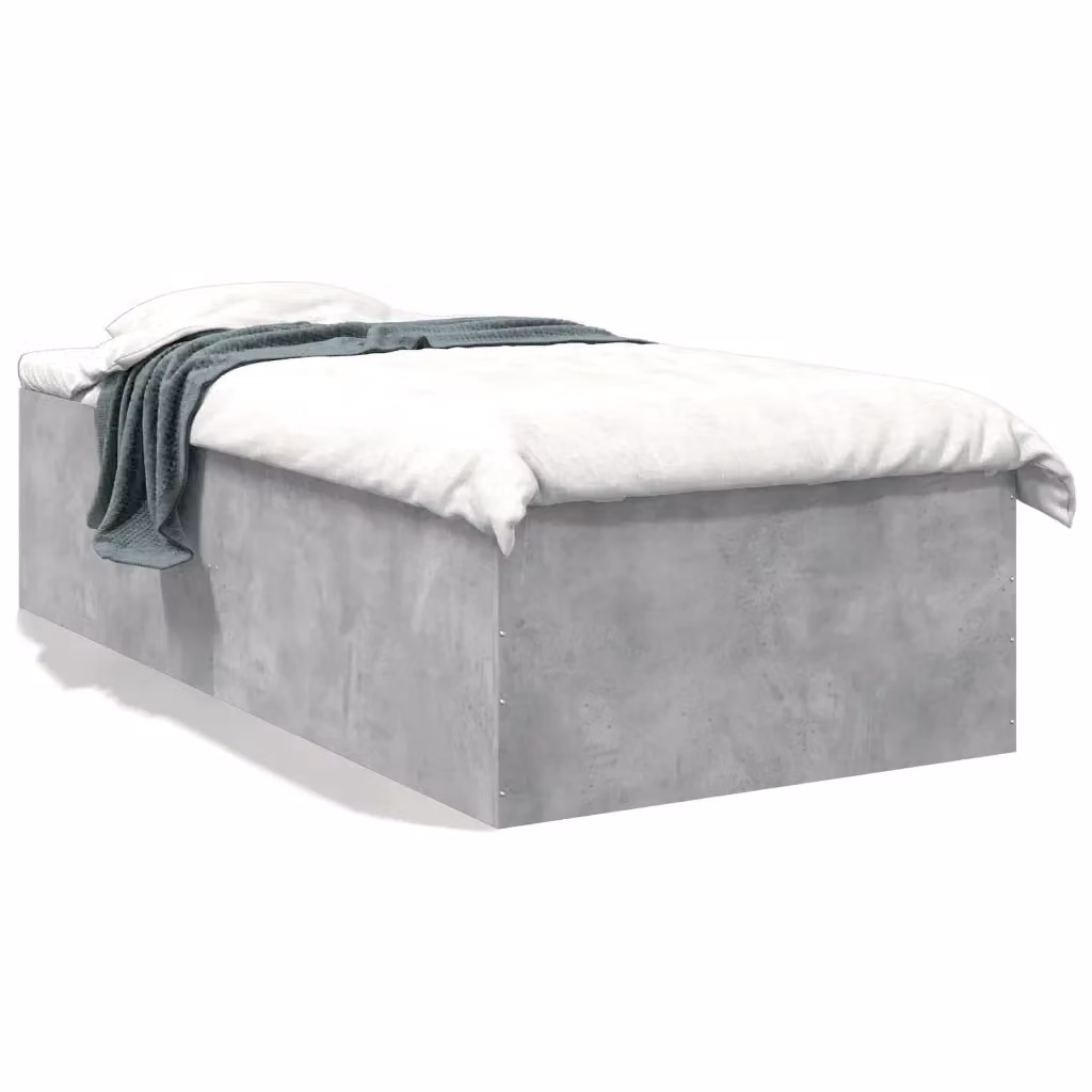 Giroletto vidaXL in legno multistrato grigio cemento L: 193 cm, P: 78 cm, H: 45 cm – 2