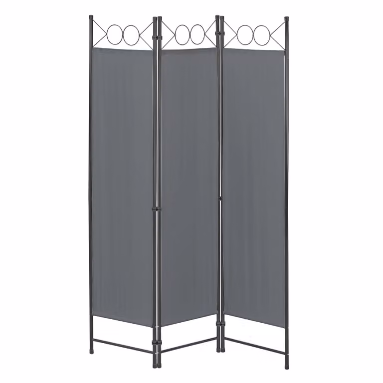 In And OutdoorMatch ombrellone da giardino Dolores - parete divisoria - 171 x 120 cm - grigio scuro - acciaio e poliestere - idrorepellente - design discreto