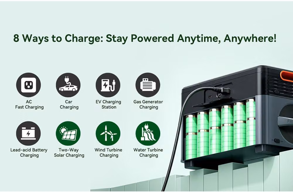 Centralina portatile da 2400 W - capacità di 2016 Wh - custodia in metallo