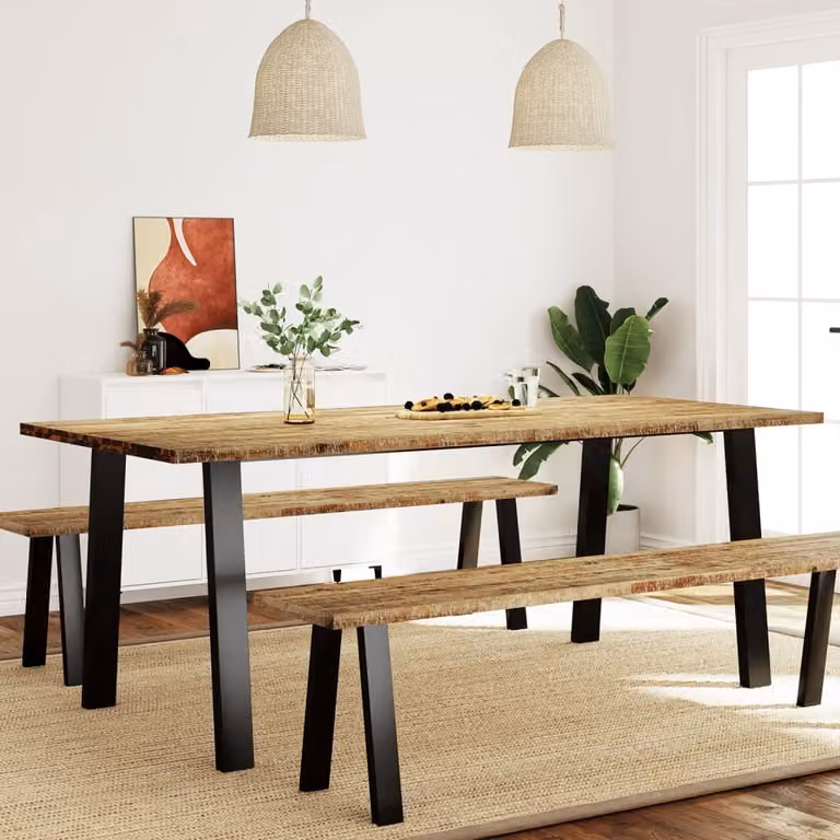 Maison Exclusive - Tavolo da pranzo 200x90x75 cm, in legno massello di acacia