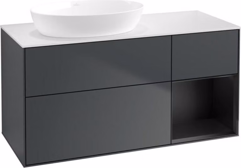 V&B mobile da parete Finion 120cm, Pl w m, Rg b m Lac, md bl. m Lac