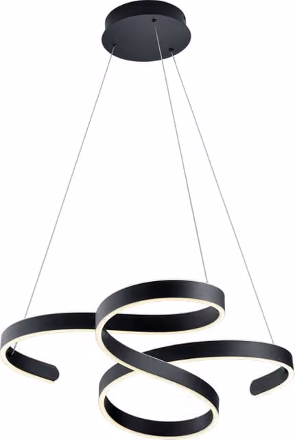 Lampada Sospensione Led Moderna 40W Dimmer Vortici Antracite Francis GD Trio