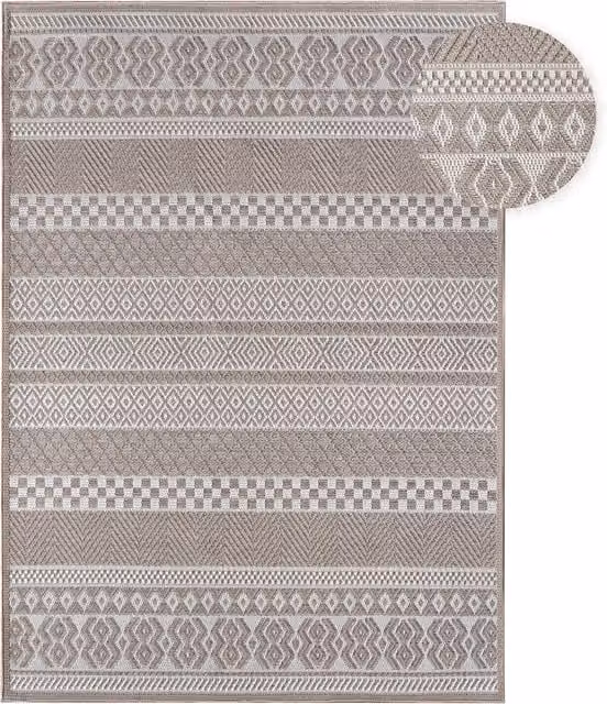 Tappeto geometrico boho beige per interni ed esterni tappeto.it L: 300 cm x P: 400 cm – 1