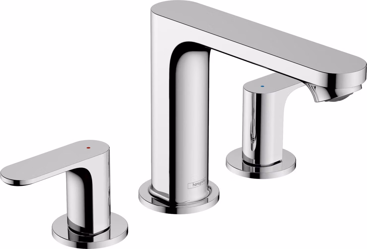 hansgrohe Rebris S Mélangeur de lavabo 3 trous 110, avec vidage, chromé, saillie 134 mm, 72530000, 72530000
