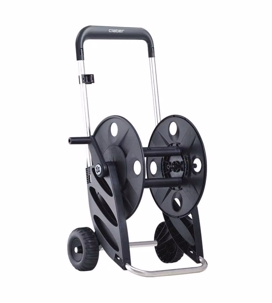 Claber Avvolgitubo Silver-Al in alluminio per giardino 70m