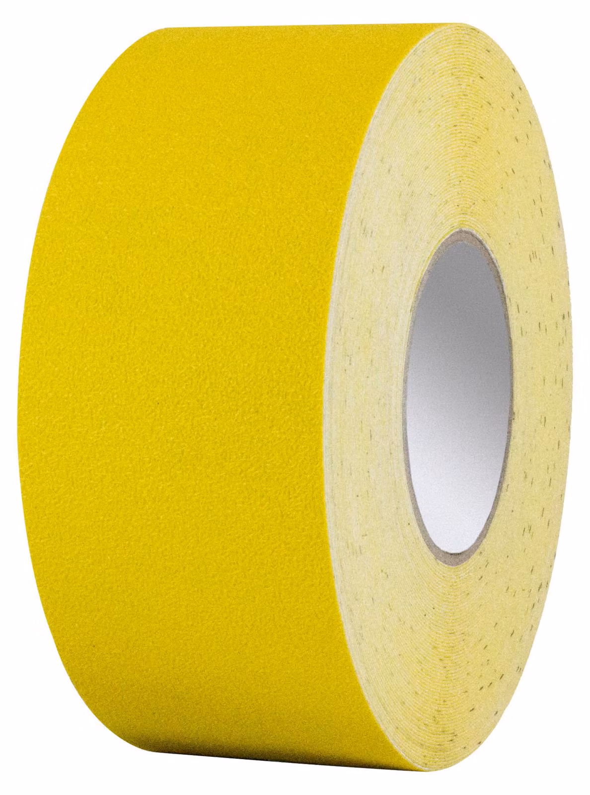 Nastro segnaletico per pavimenti, PVC, adatto per impilatori, larghezza rotolo 75 mm, lunghezza rotolo 25 m, colore giallo, superficie antiscivolo R10