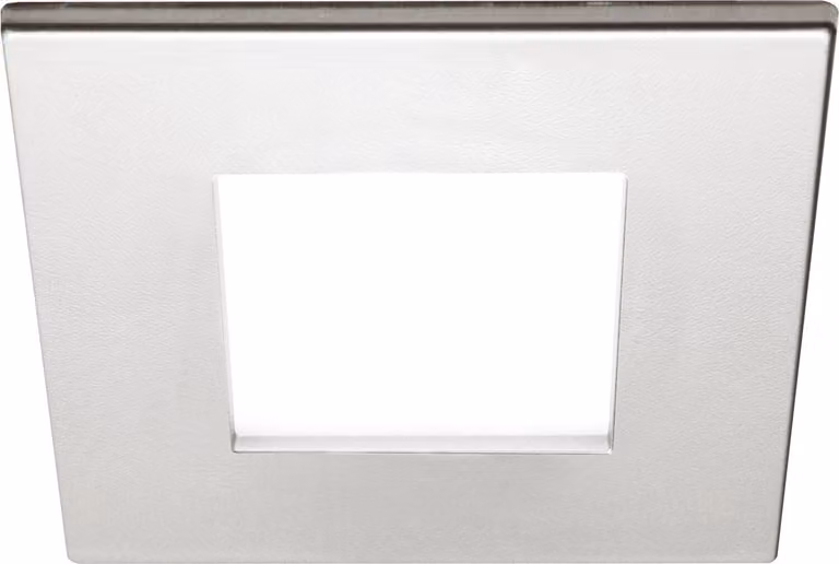 DOMUS LINE Plafoniera da incasso Quadrum Plus D-MOTION, effetto acciaio inossidabile