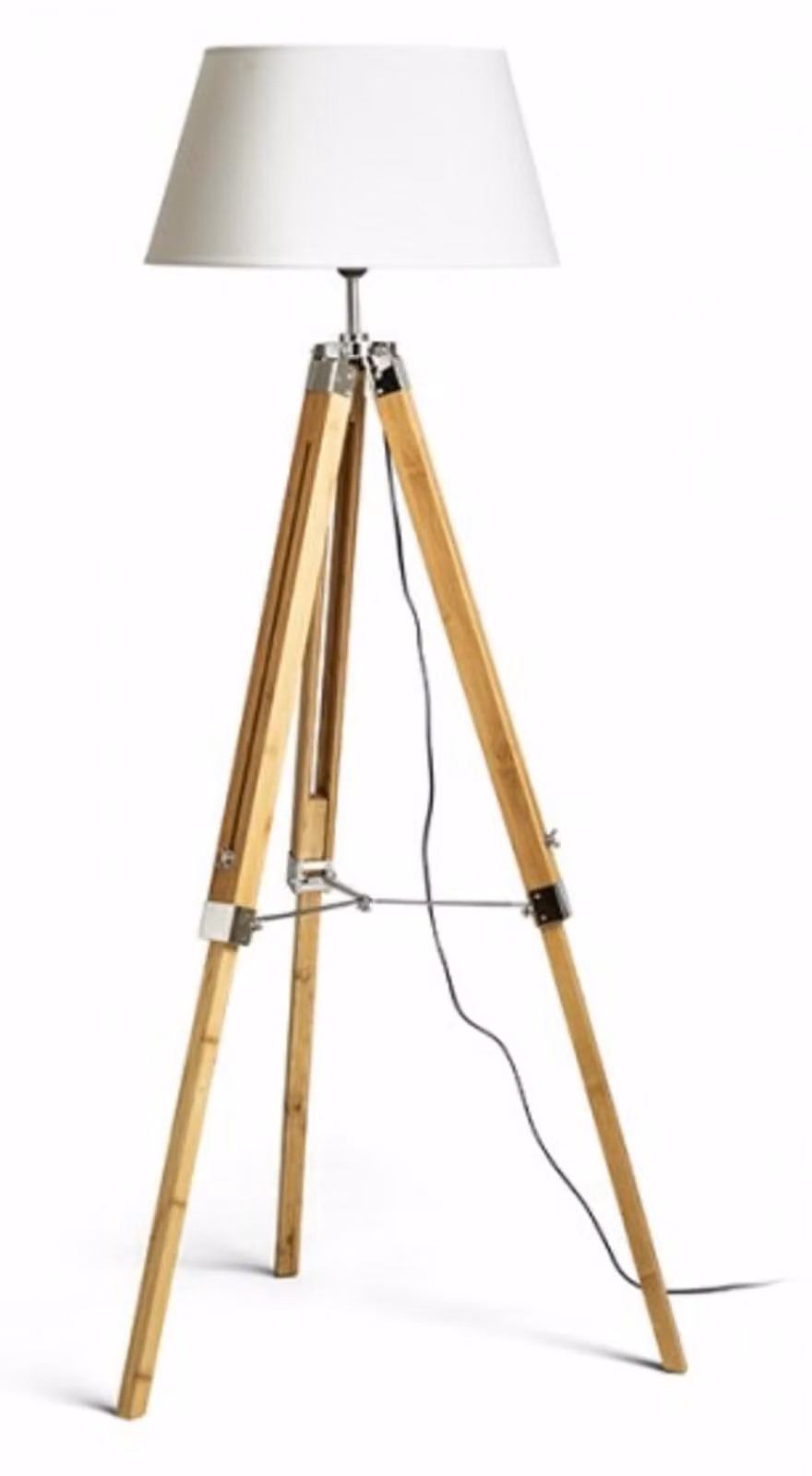 RED - DESIGN RENDL RENDL ALVIS/AMBITUS 46 Lampada da terra bianco crema Bambù 230 V E27 11 W R14044