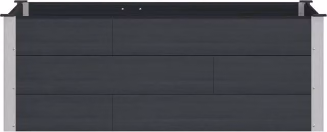 Fioriere | Cassetta per fiori | Letto rialzato da giardino Nero 150 x 100 x 54 cm