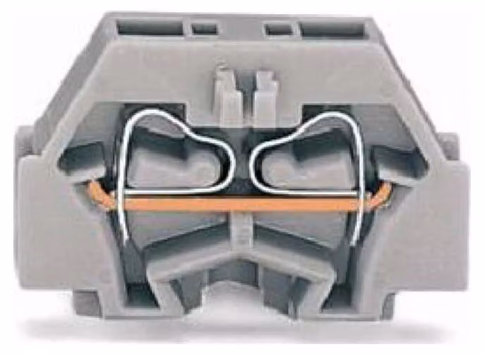 morsetto a 2 fili 0,08-1,5qmm grigio - Morsetto 1-p 260-301