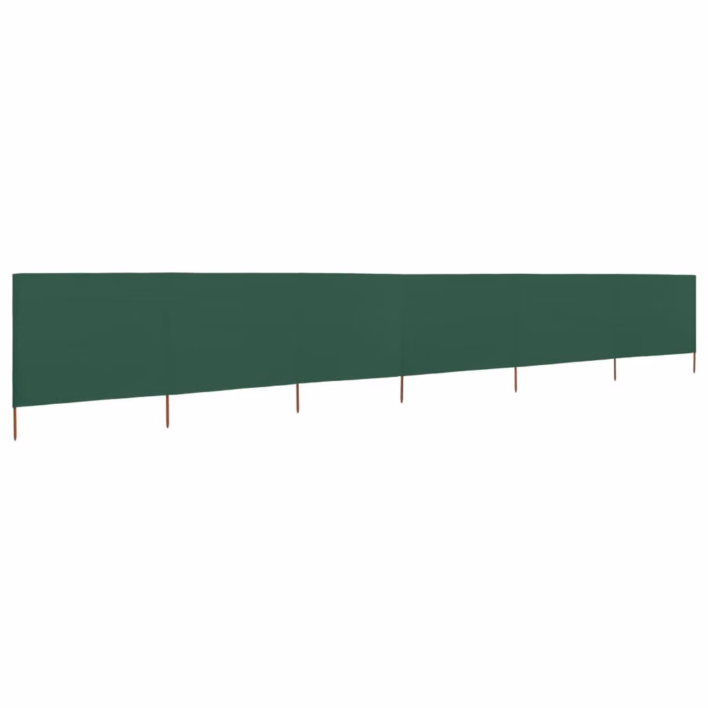 Paravento a 6 Pannelli in Tessuto 800x120 cm Verde