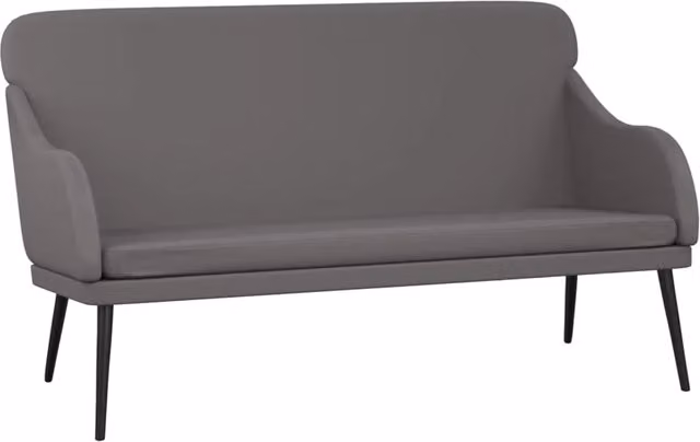 Panca/panca 110 x 76 x 80 cm materiale sintetico grigio 02_0010499
