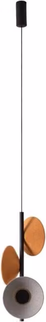Lampada a sospensione Maxlight MAX in tessuto arancio con tecnologia LED 8W