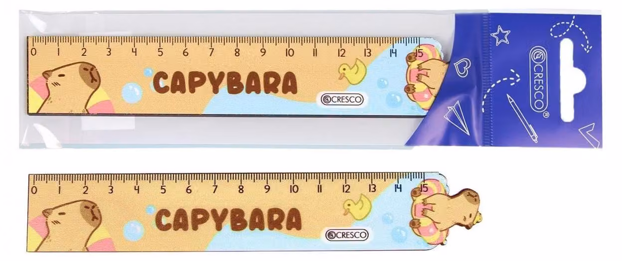 Righello Capibara 15 cm - Cresco