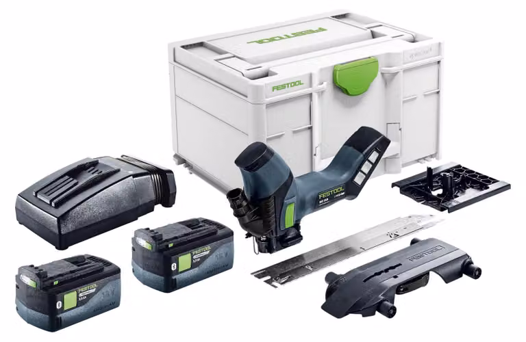 Seghetto a batteria Festool ISC 240 EB-Basic 18 V 240 mm + 2x batteria 5,0 Ah + caricabatterie + Systainer