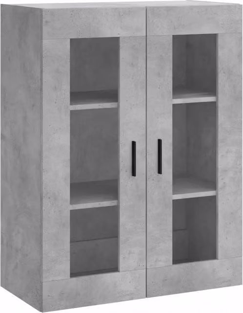 Armadio da parete design pratico conservazione elegante 69,5 x 34 x 90 cm in legno grigio cemento 02_0048637
