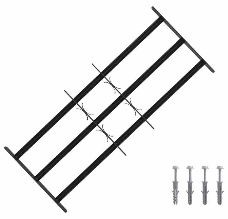 Griglia di Sicurezza per Finestra con 3 Traversine 3 pcs