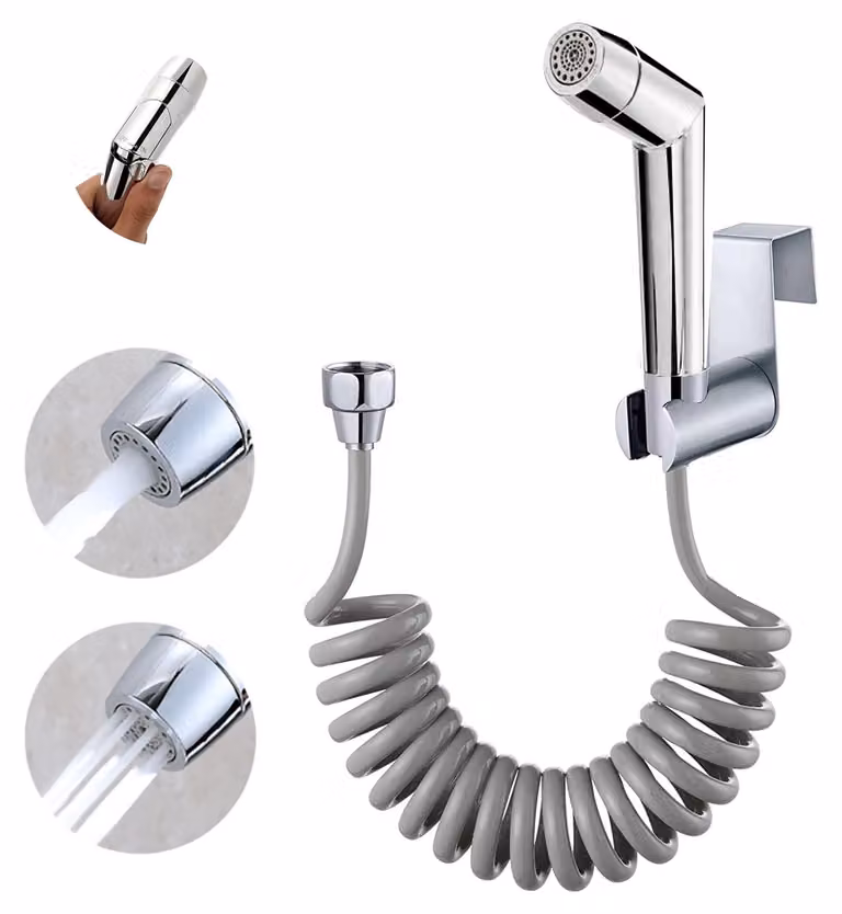 Doccia per bidet con ugello regolabile e tubo flessibile