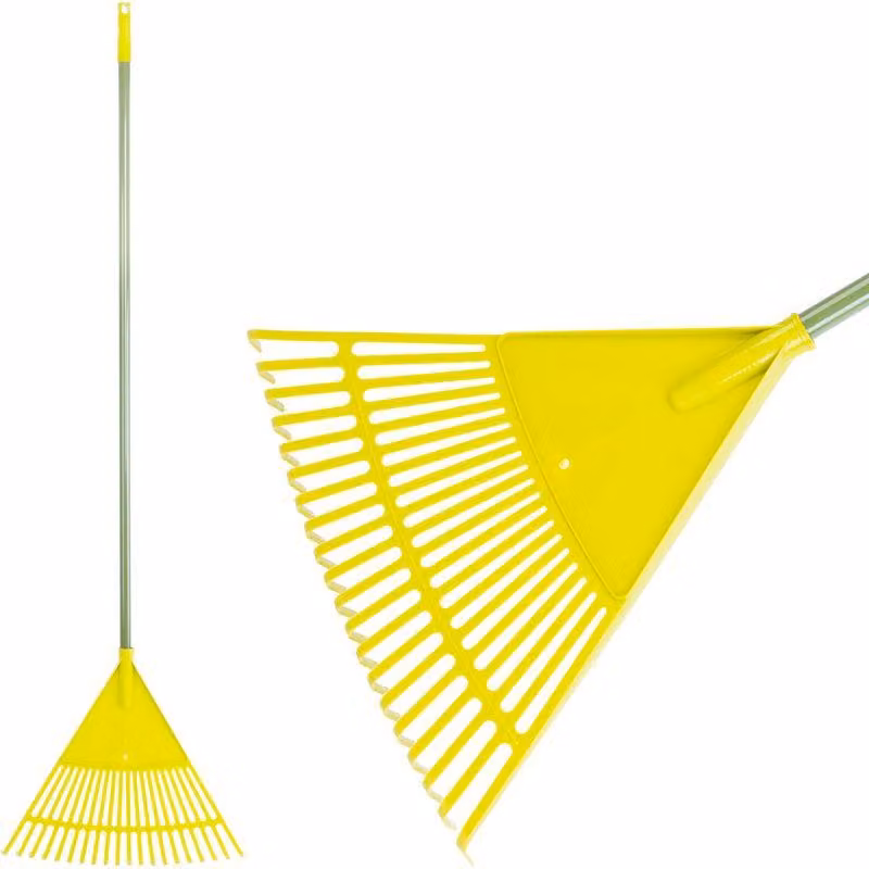 Raccolta foglie Strend Pro, da giardino, a ventaglio, manuale, manico 1200 mm
