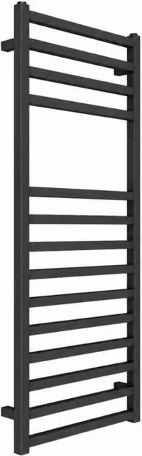 Termoarredo scaldasalviette quadrato nero opaco per bagno *** finitura- nero, misure h1200xl600xi570 mm, confezione 1