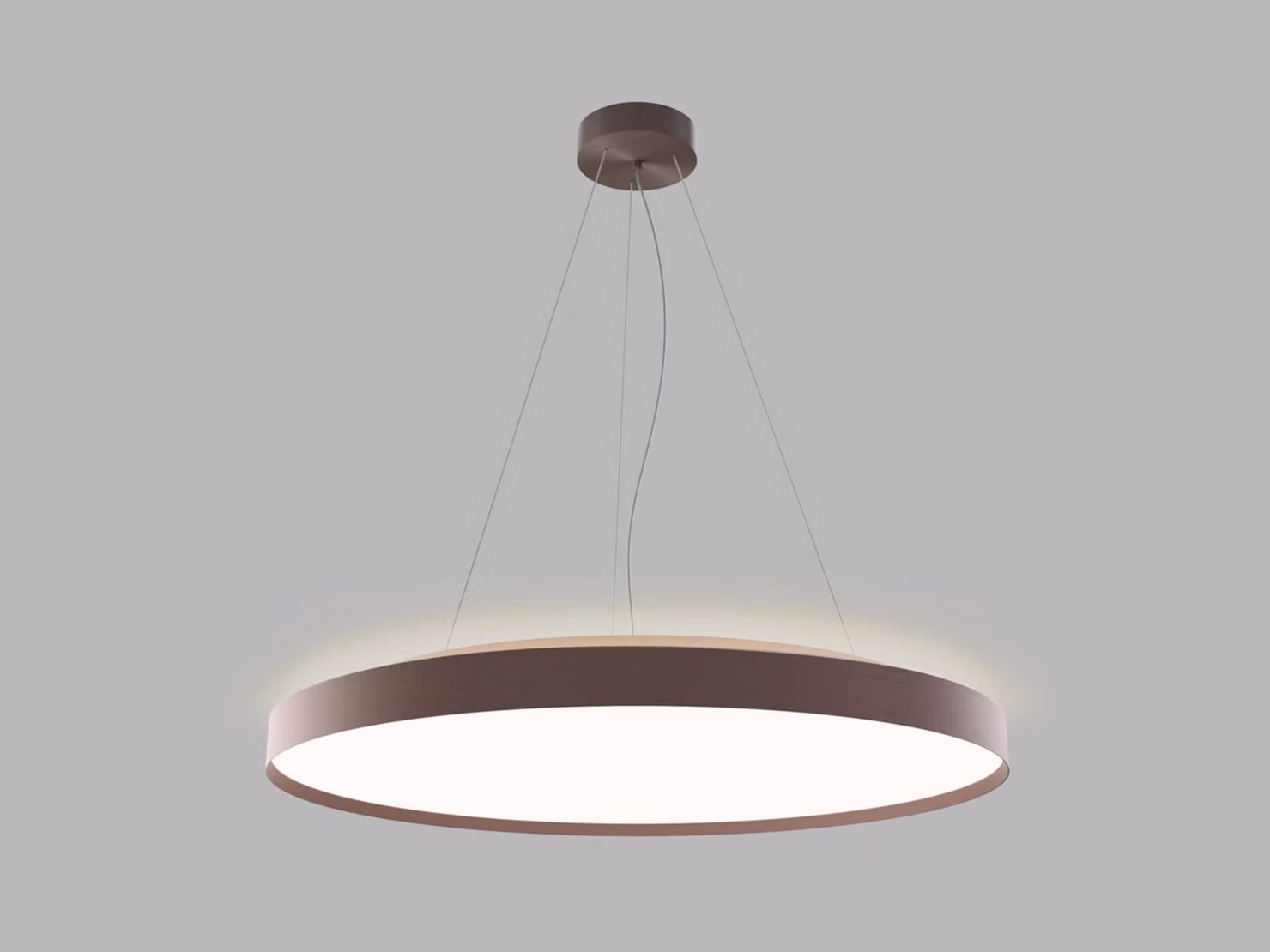 LED2 3276058DT Lampada a sospensione TORO 80 P/N-Z, CF TRIAC DIM 80+12W 3000K/4000K marrone