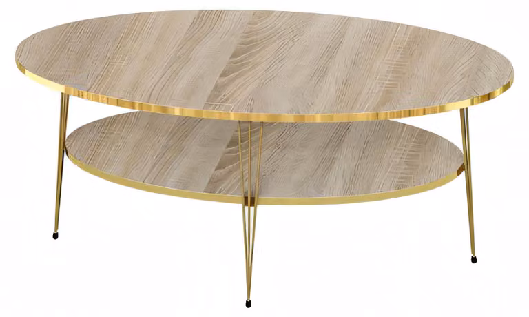 Eleganter Couchtisch aus Holz in Braun für modernes Wohnzimmer
