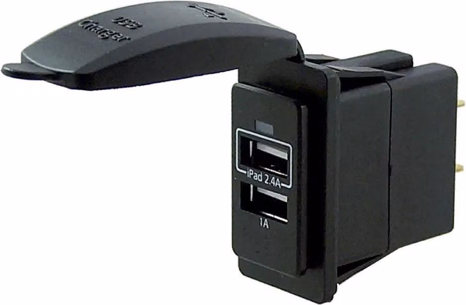 Talamex Presa Usb a doppio interruttore con montaggio 3,4a Bianco Bianco Taglia unica
