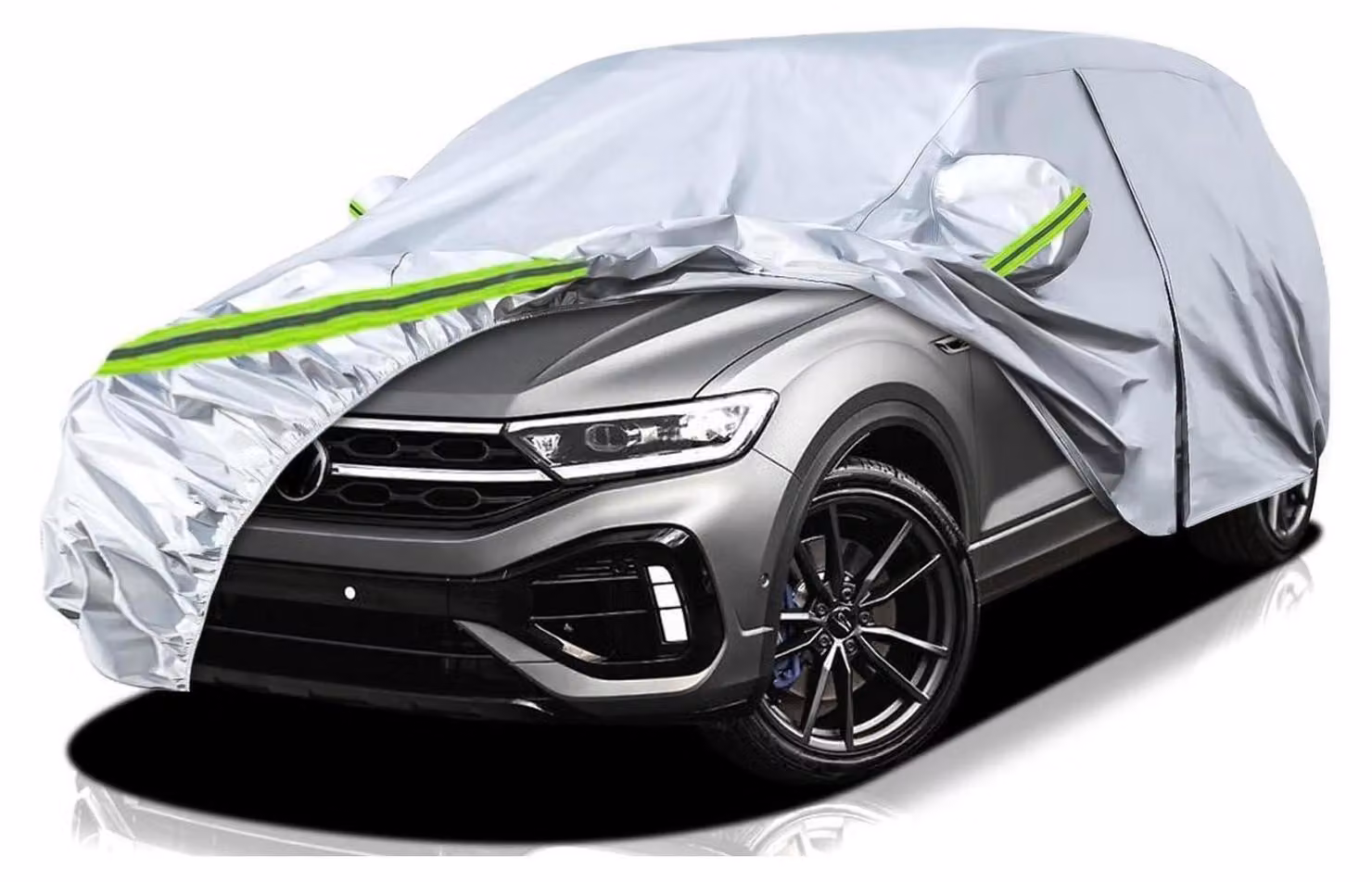 Copertura impermeabile per auto, adatta a VW T-Roc dal 2017 al 2022, traspirante, copertura completa, colore nero