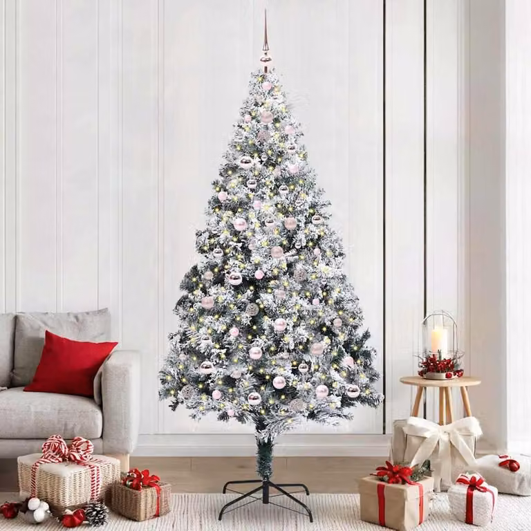 Maison Exclusive - Albero di Natale artificiale, colore bianco, altezza 240 cm