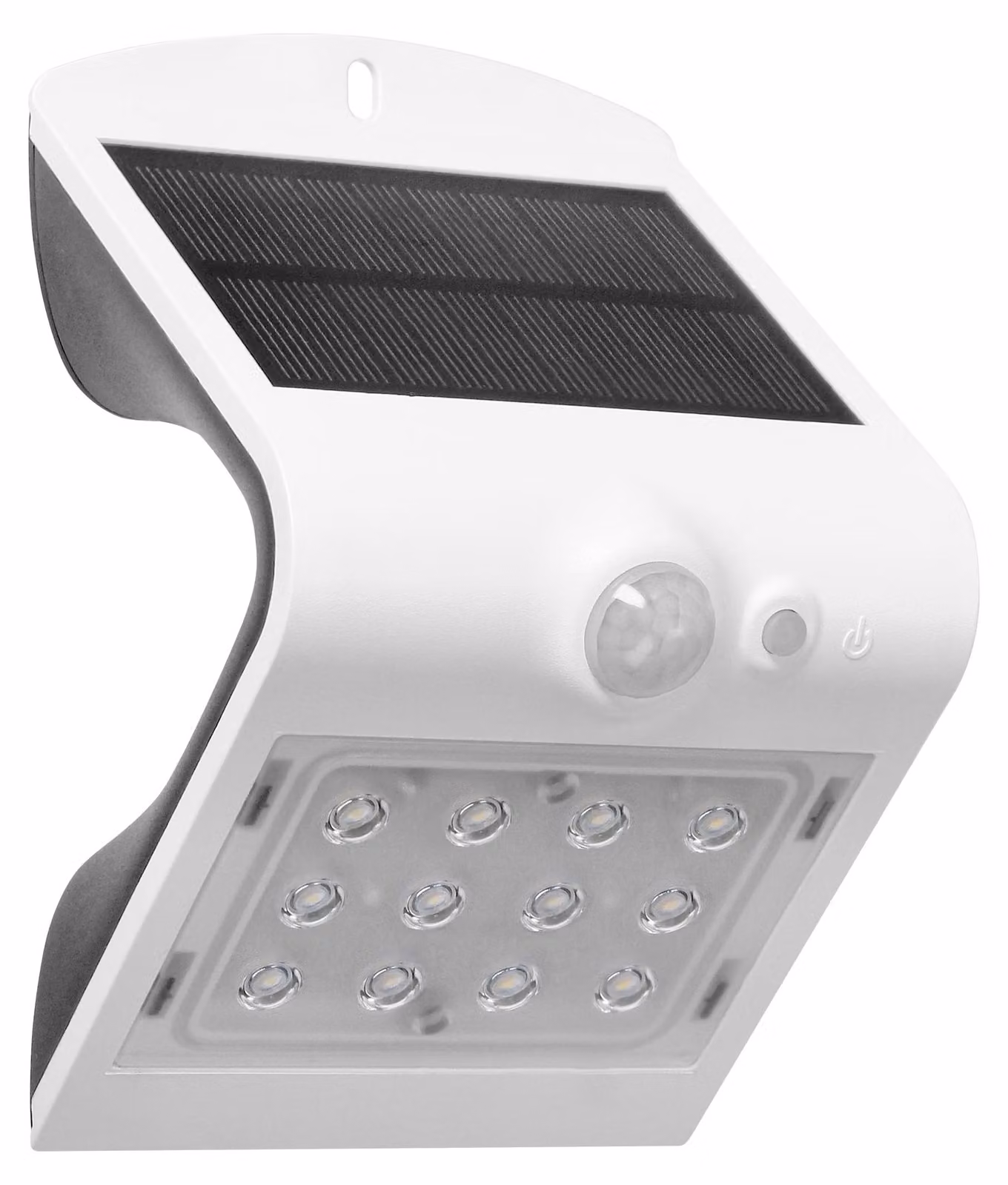 Lampada solare ADVITI Siloe AD-SL-6083WLR4, 1,5 W, sensore di movimento, angolo di rilevamento 120°, 190lm, IP65, 4000K, 1200mAh, bianco