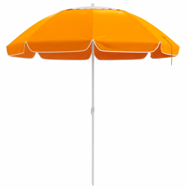Ombrellone da giardino, 160 cm, poliestere 170T, arancione