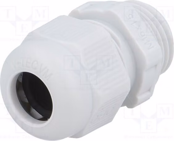 1 x Raccordo per cavo, grigio chiaro, V-TEC VM16 LGR, filettatura: M16, grado di protezione: IP68, diametro cavo: 1,5