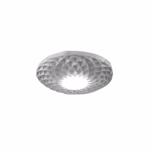 Applique Moderna Polilux ® Argento 1 Luce Led Integrato 20W 3000K