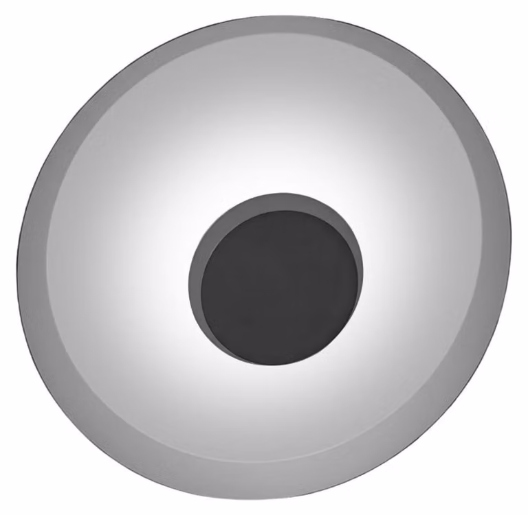 Plafoniera LED rotonda COCO bianca 12W, luce calda 1400 lm, metallo, dimensioni: 12x40x40 cm, IP20, Light Prestige