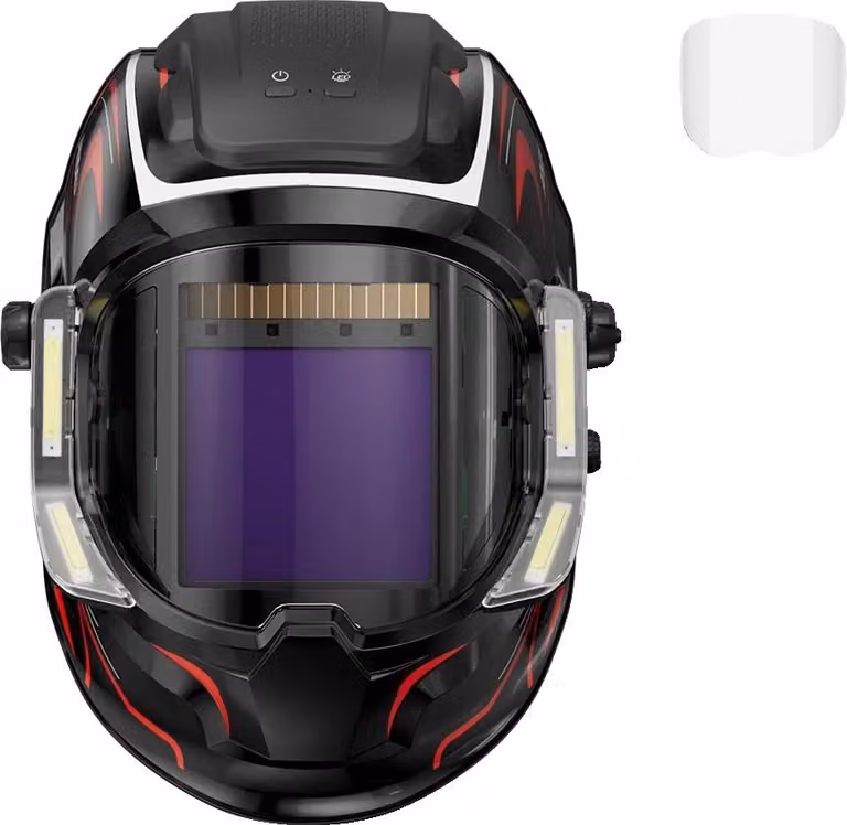 Casco per saldatura, ampio campo visivo, funzione di oscuramento automatico, RC LED PRO