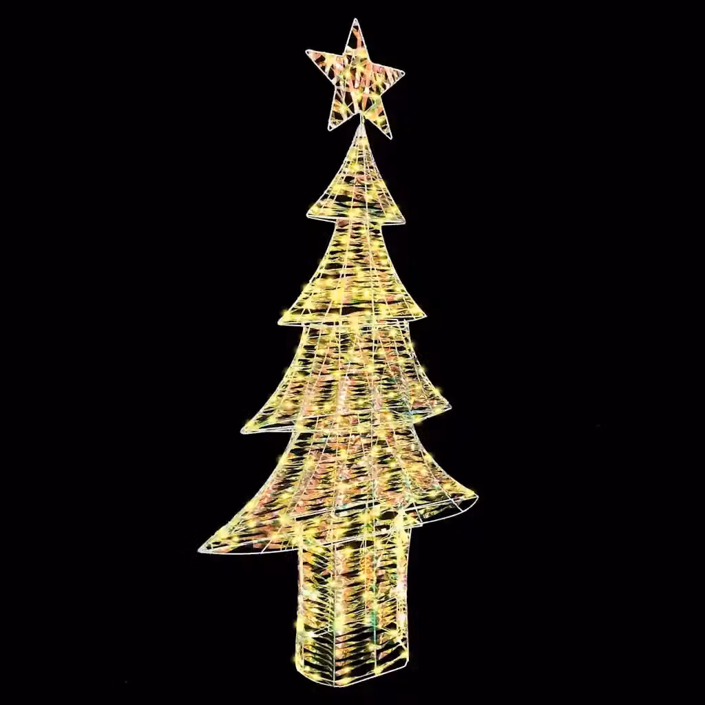 Albero di Natale con 240 LED bianco caldo vidaXL, Altezza: 180 cm – 2