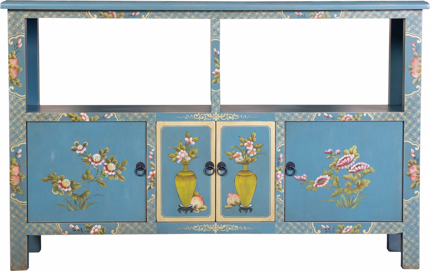 Fine Asianliving Cassettiera cinese Credenza cinese Armadietti cinesi Mobile cinese Mobile orientale asiatico 140x90x33