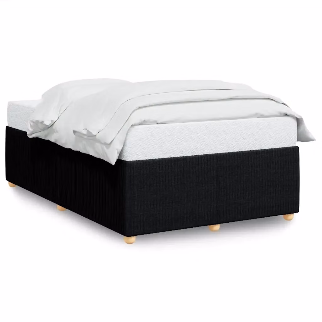 Giroletto senza materasso vidaXL in tessuto nero con doghe in legno L/P: 120 x 190 cm – 2