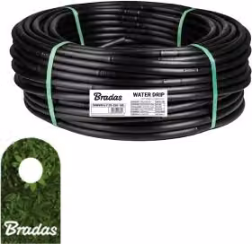 Tubo gocciolatore in perline tubo di posa nero ⌀16,2mm 100m distanza gocciolatore 33cm WATER DRIP BRADAS