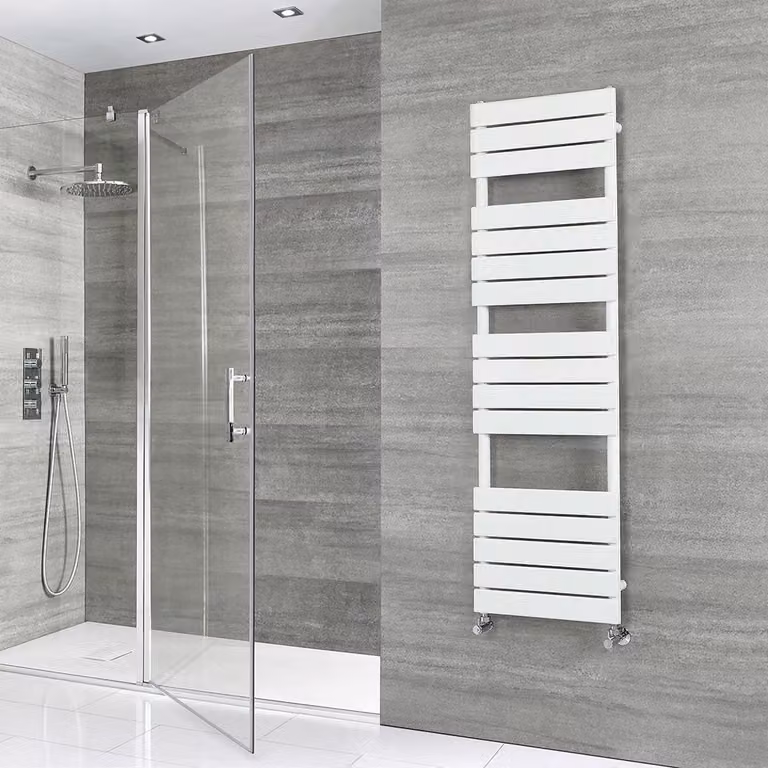 Scaldasalviette Design Bianco 1500x450mm - Termoarredo Bagno - Stile Moderno - Lustro