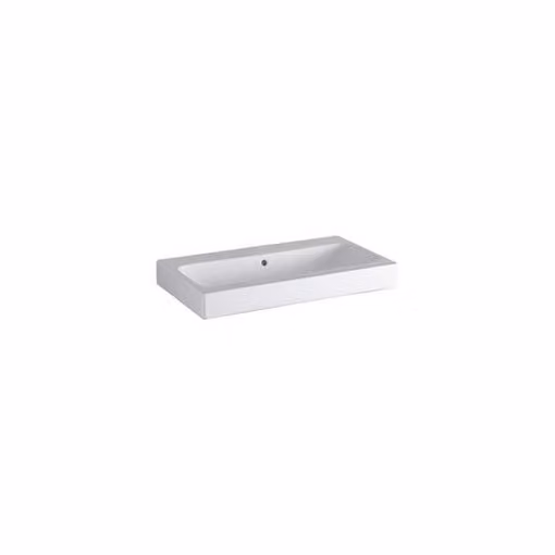 Geberit iCon lavabo 750x485mm blanc, sans trou de robinetterie, 124078600, 124078600