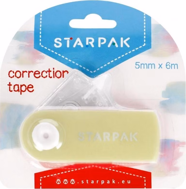 Nastro correttore 5mmx6m giallo pastello
