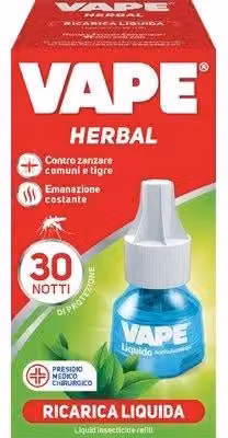 Ricarica Liquida Herbal Zanzare Vape Magic Multicolore 30 Pezzi
