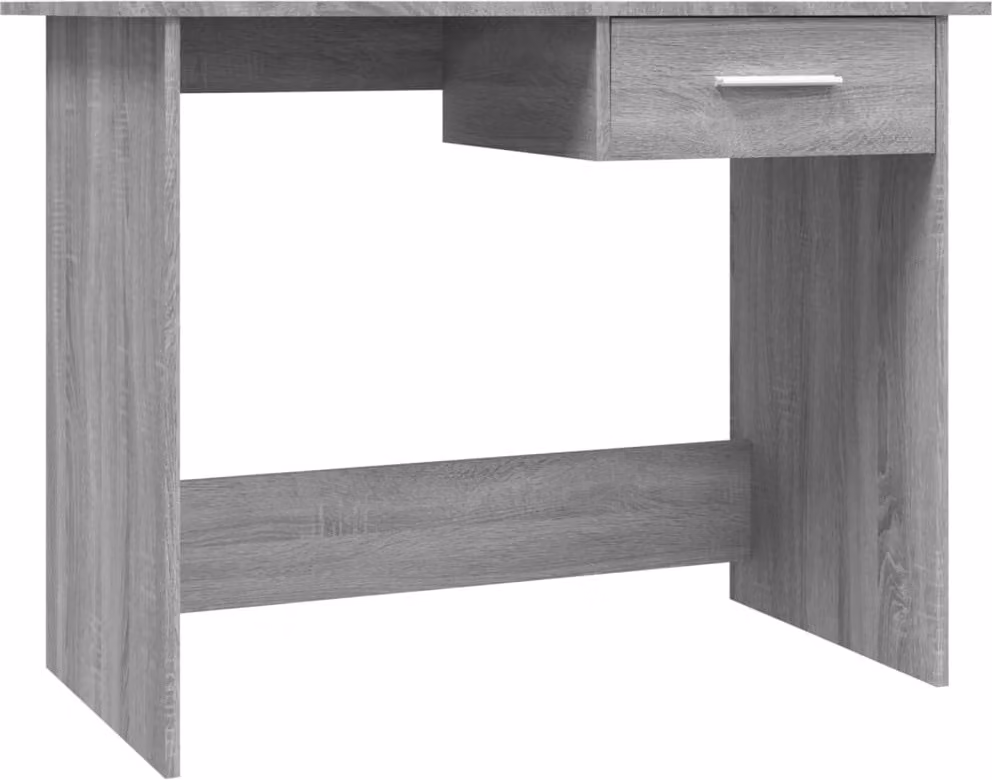 Scrivania Grigio Sonoma 100x50x76 cm in Legno Multistrato