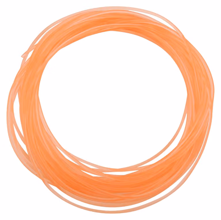 Cinghia circolare in poliuretano (PU) di colore arancione, liscia, per la trasmissione di potenza (4 mm x 10 m)
